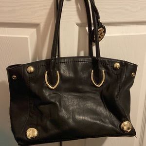 Christian Lacroix Black Vegan Leather Handbag